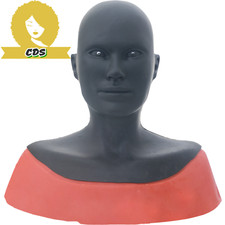 Silicone Black Human Mask For Cosplay Latex Masken Male Head fetish Transgender