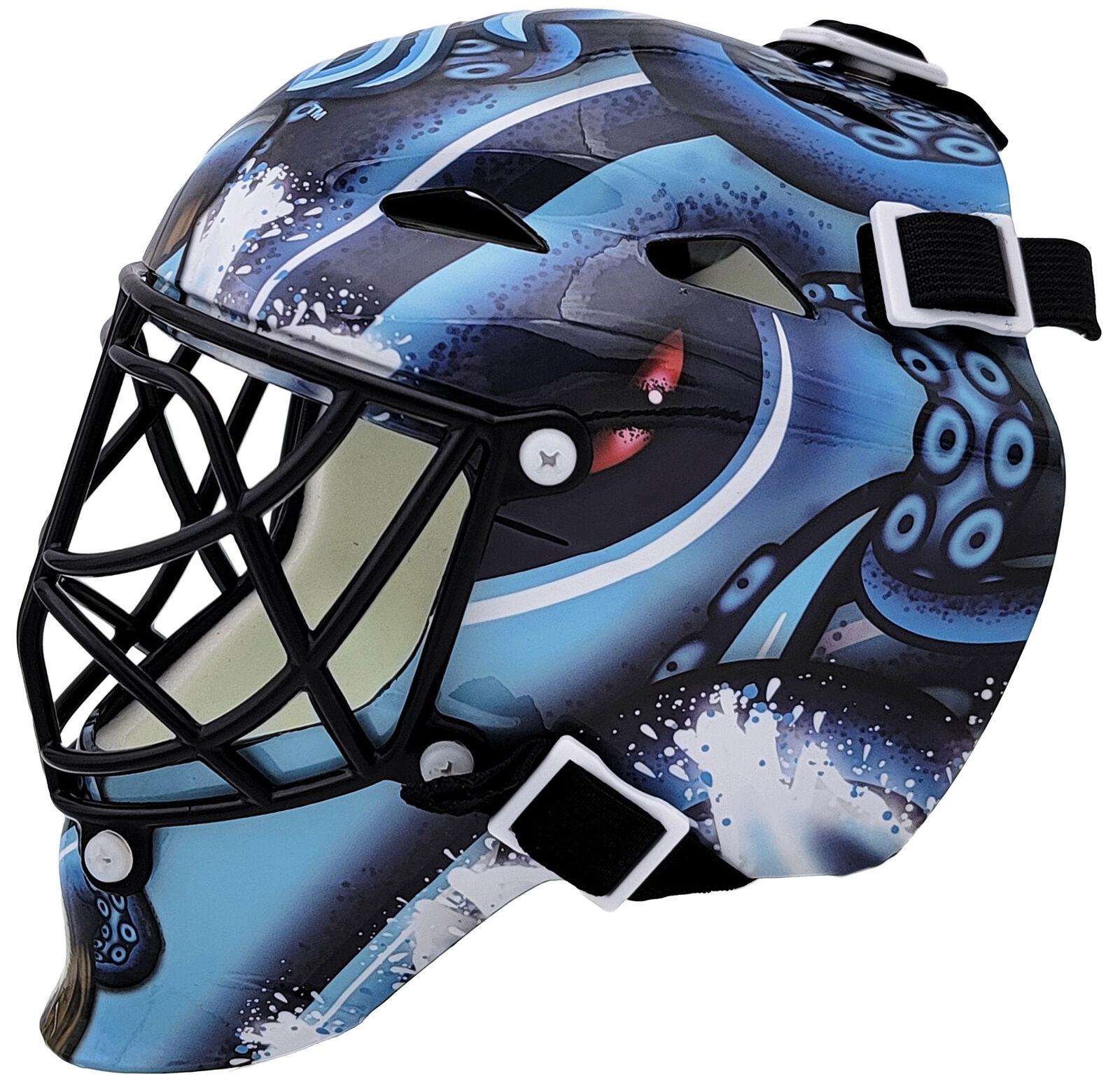  Franklin Sports NHL Goalie Mask Tracker - Micro Mask Tracking  - all 32 teams available - Seattle Kraken : Field Hockey Goaltenders  Helmets : Sports & Outdoors