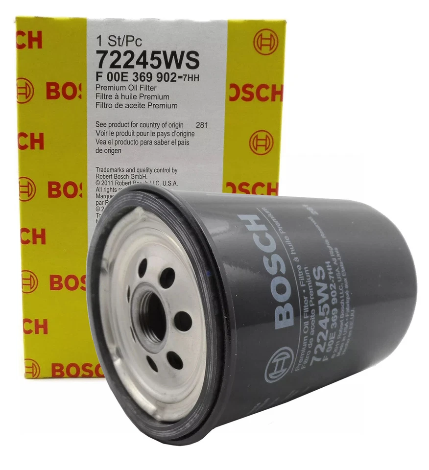 Filtro de aceite genuino BOSCH 8 piezas 72245WS para Chevrolet Express GMC Savana Hummer H1 Foto 3 de 4