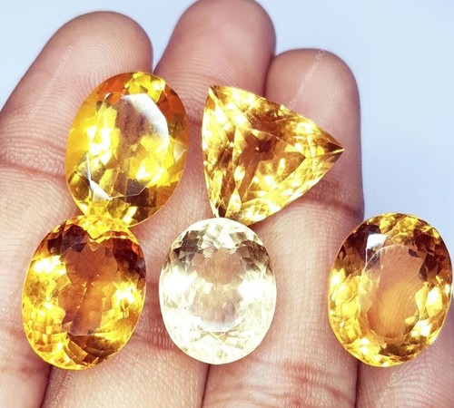 Paire De Saphirs Jaunes Naturels 18-20 Cts - Ovale - Inde - Neuf Sans Boîte