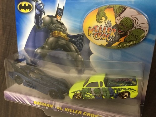 Hot Wheels Batman Vs Killer Croc 2 Pack Includes Sticker L11  - Bild 3 von 3