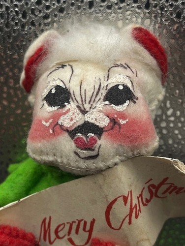 Annalee Christmas Figurine Mobilitee Caroling Mouse 1971 7” Tall Vintage - Picture 2 of 10
