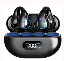 Wireless Bluetooth Earbuds with LED Display Charging Case for iPhone Android