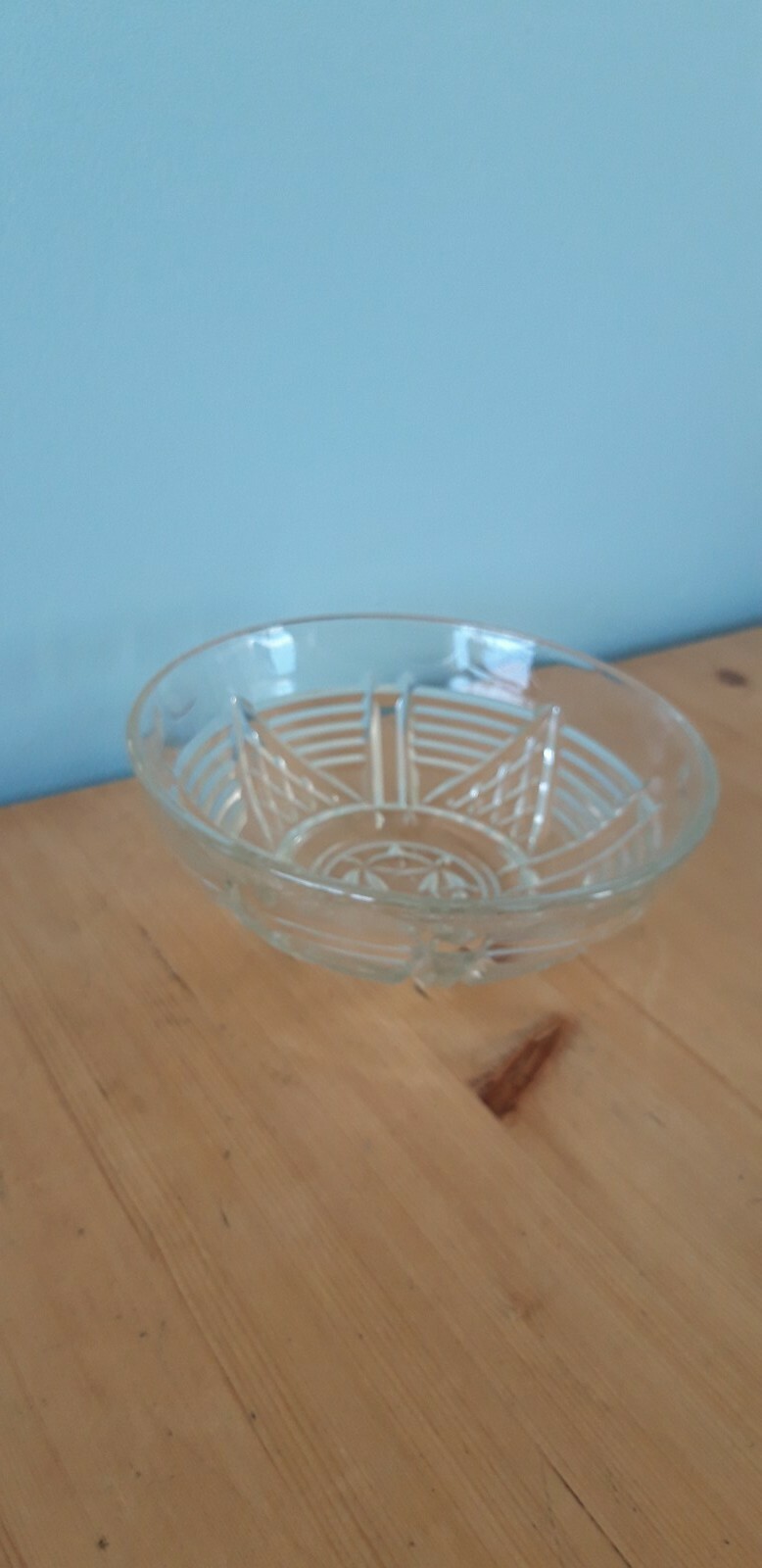 Beautiful Vintage Stylish Clear Glass Fruit bowl Collectable Retro Bowl eBay