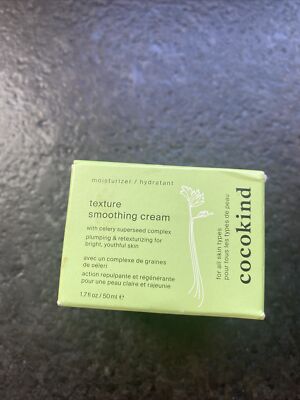 Cocokind Texture Smoothing Cream Moisturizer 1.7 oz for All Skin Types NEW 