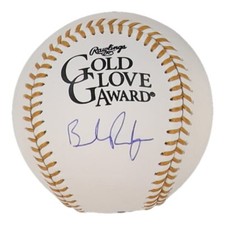 Brendan Rodgers Signed Rawlings Gold Glove Baseball (JSA) Astros & Rockies/ Inf.
