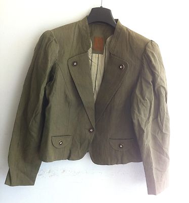 Damen Trachten Janker Jacke oliv/grün Gr. 40 v. Steinbock