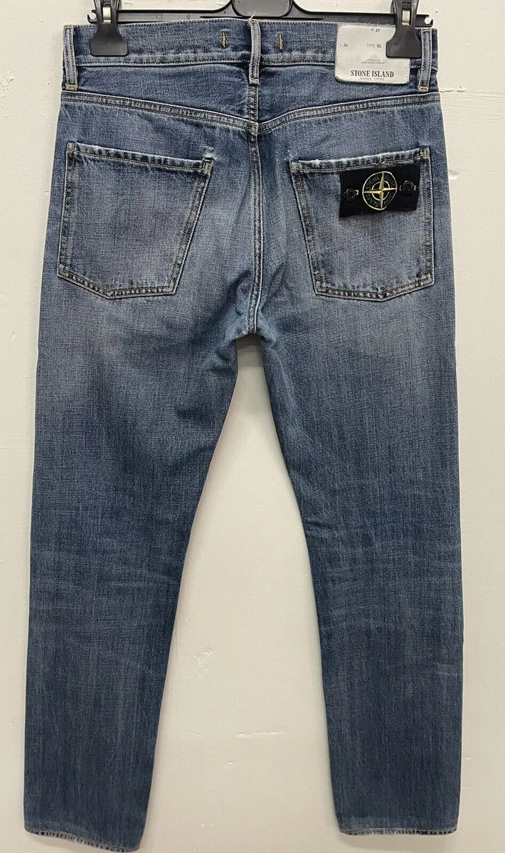 Stone Island Jeans Homme Taille 29 / 44 Pantalon Coton Bleu Pantalon Homme