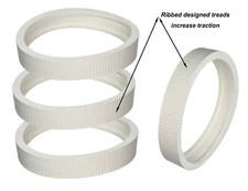 4 Pack Wheel Rubber Tire for Pentair Legend Pool Cleaner Tire LLC1, 360007