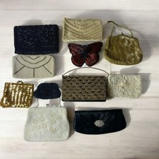 Vintage Beaded Embellished Clutch Purse Lot Set of 11