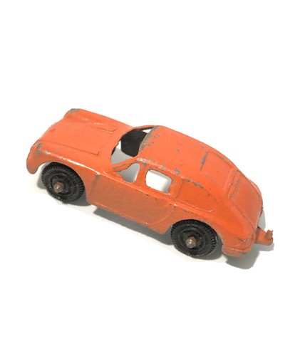 Vintage 1960’s Tootsie Toy Orange Porsche 911 Diecast Cast -2-14” Tootsietoy.