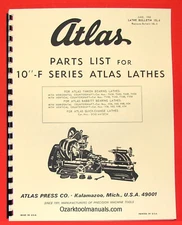 ATLAS/CRAFTSMAN 10-F Series Metal Lathe Parts Manual 0043