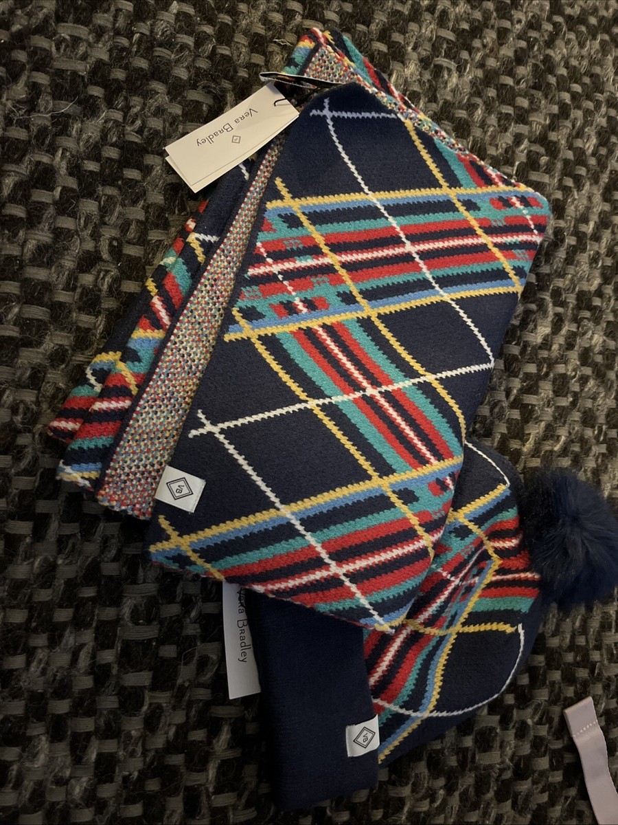 Vera Bradley backpack, Knit Convertible Mittens and Knit Pom Beanie tartan plaid Convertible Small Backpack - Performance Twill | Vera  main image 2