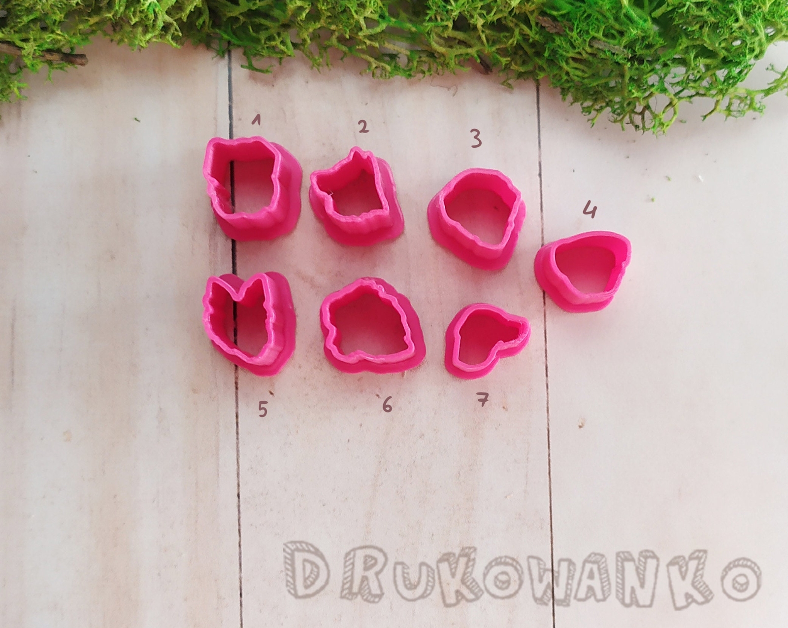 Dog Dogs Dalmatian Pug Bernese Papillon Boxer Samoyed Polymer Clay Cutter Art