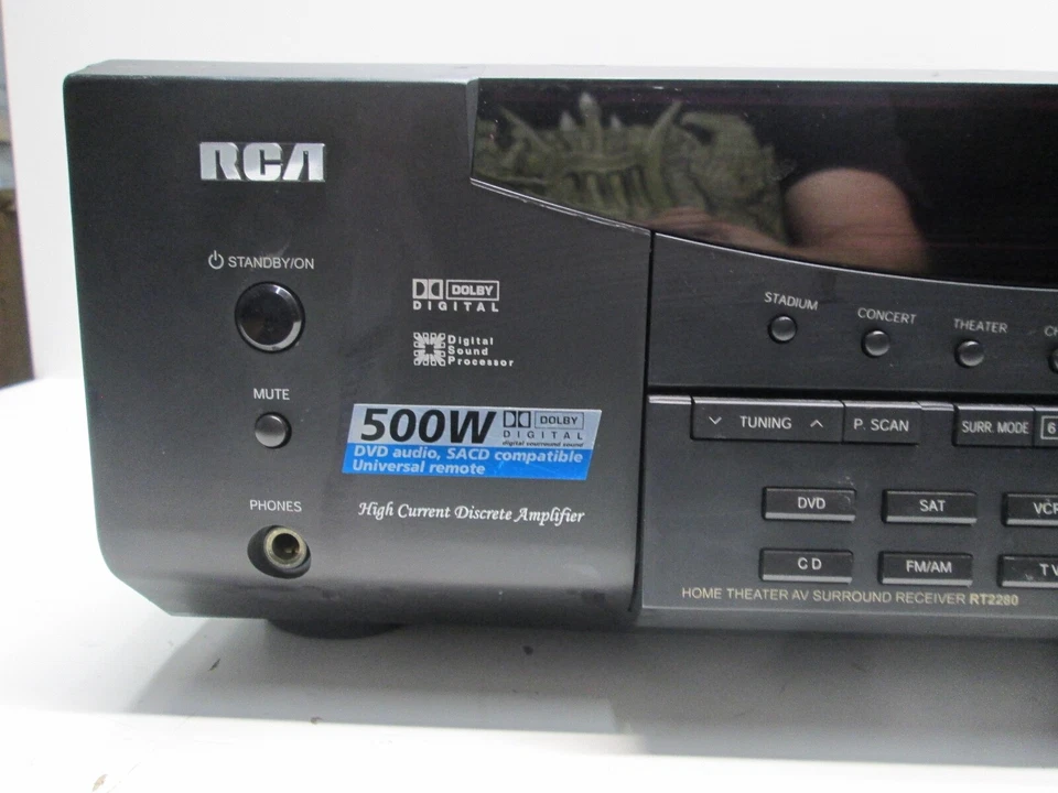 RCA RT2280 - Receiver Amplifier - For Parts - Cut Cord - Image 2 of 4