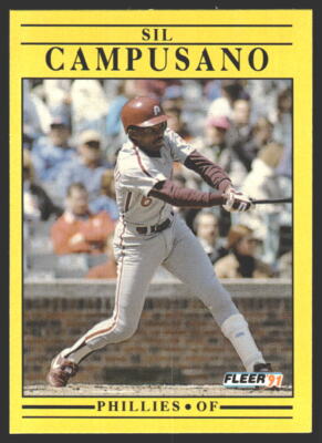Sil Campusano #389b 1991 Fleer Philadelphia Phillies