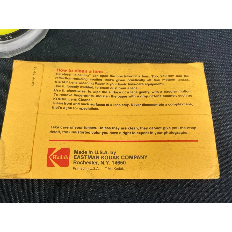 Vintage Quantaray Camera Filters 58mm 62mm Bundle with Cleaning Paper Kit 90s - Image 3 of 4