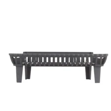 Fireplace Grate 22 In. Cast Iron Heavy-Duty with 4 In. Clearance Basket-Style