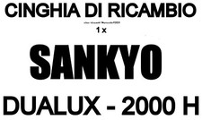 ★CINGHIA DI RICAMBIO 1 x CINEPROIETTORE 8/S.8 mm SANKYO DUALUX-2000 H★