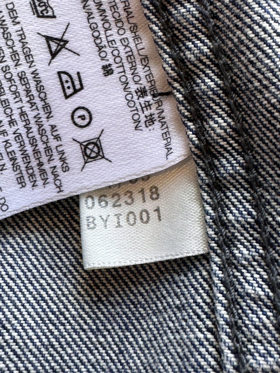 イタリア製 Y-3 Yohji Yamamoto ロゴパッチ デニム ジャケット イタリア製 Y-3 Yohji Yamamoto ロゴパッチ デニム ジャケット