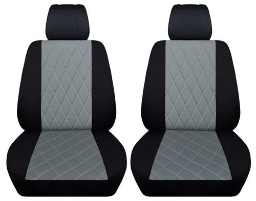 Fundas de asiento de camioneta 2 fr personalizadas con puntada de diamante para Toyota Tundra 2007-2013 - Imagen 13 de 14