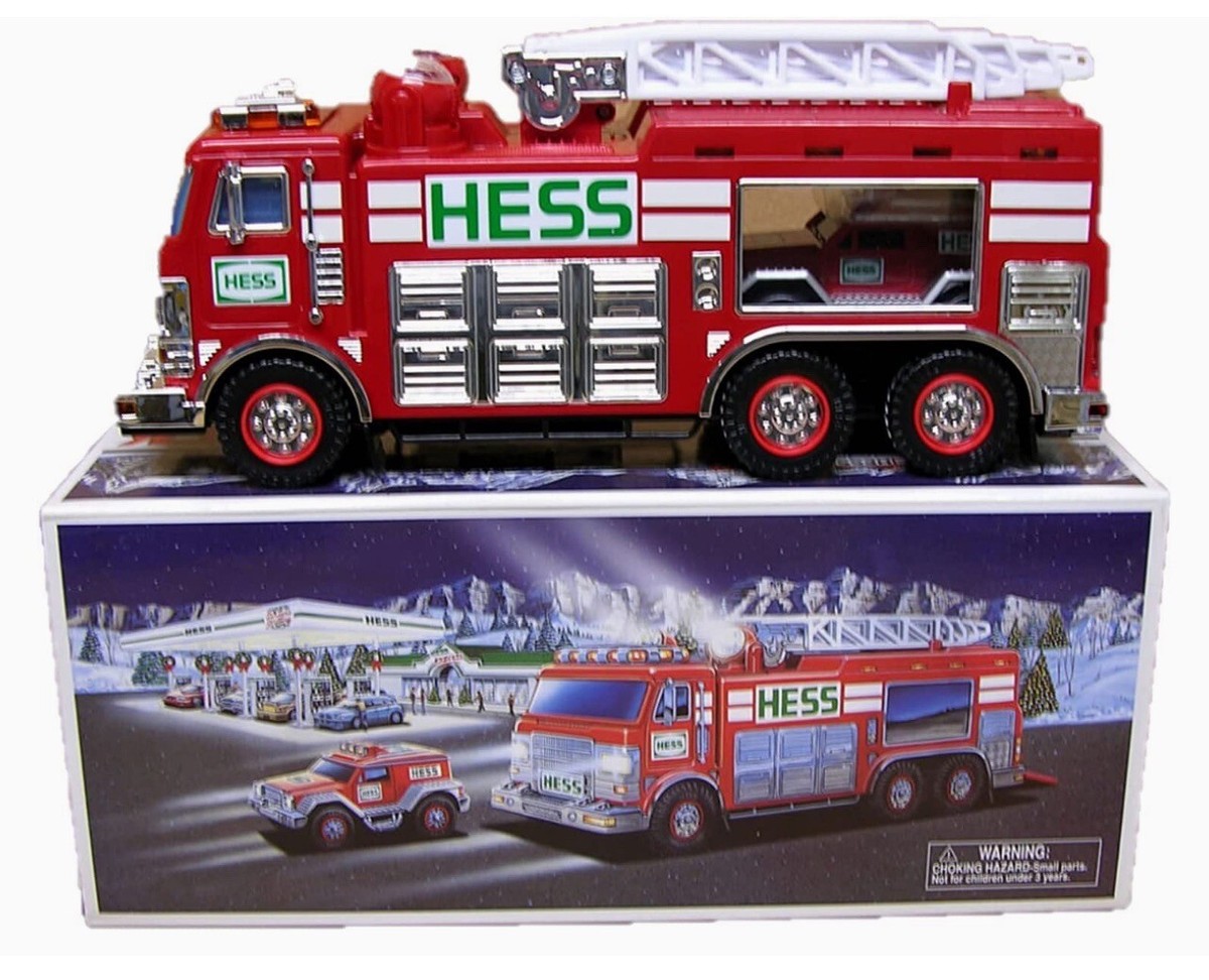 Hess 2005 Emergency Fire Truck With Rescue Vehicle New in Box | eBay