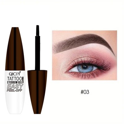 Tattoo Peel-Off Semi-Permanent Brow Tint Waterproof Long-Lasting Eyebrow Gel