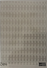 Stampin Up Embossing Folder ARGYLE Dies Big Shot