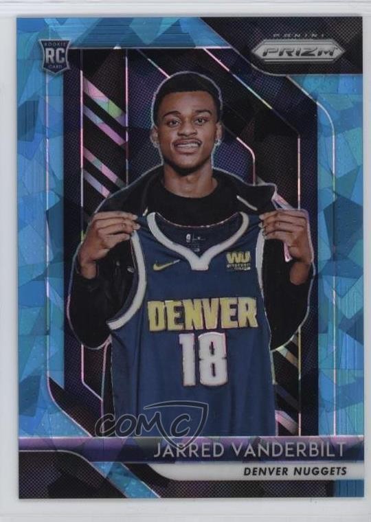 2018-19 Panini Prizm Blue Ice Prizm 41/99 Jarred Vanderbilt #42 5yi