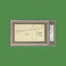 Missy Franklin PSA/DNA Signed Cut Signature 3x5 Autographed Slabbed Gold Medal