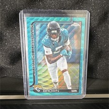 2025 Topps Chrome Sapphire Dyami Brown #136 Jacksonville Jaguars /199 NFL