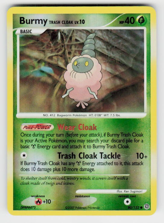 Secret Wonders #80/132 Burmy Trash Cloak Reverse Holo