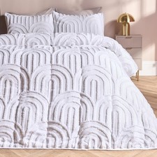 OHS Tufted Arches Coverless Duvet & Pillowcase 7.5 Tog Bedding Set