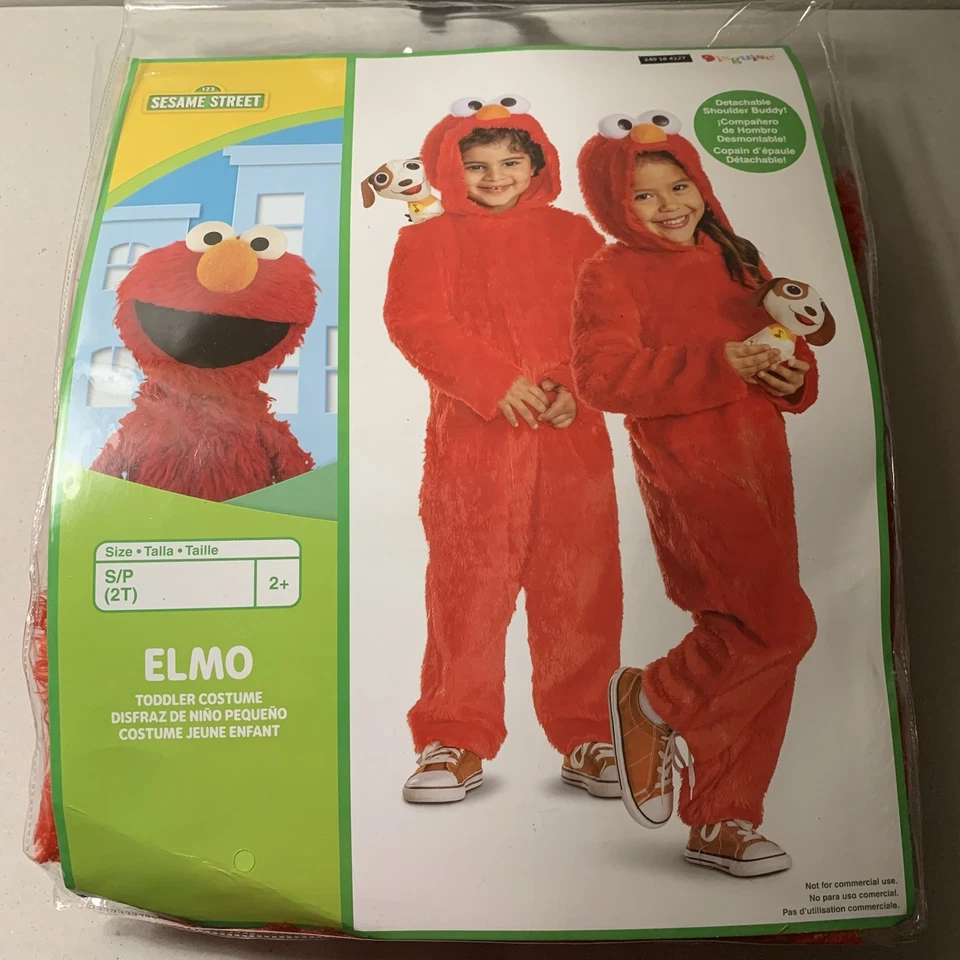 Sesame Street Toddler Elmo with Tango Classic Costume Jumpsuit Red - Image 2 of 4