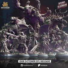 Bound in the Blood Moon by DM Stash 3D Printed DnD Resin Minis