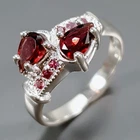 Jewellery Natural Rhodolite Ring 925 Sterling Silver Size 6.5 /R467093