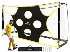 16X7 FT Soccer Goal Target Net with 10 Highlighted Scoring Zones, Portable So...