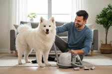 2-in-1 Pet Grooming Vacuum System   Gentle Grooming, Mess-Free Cleanup
