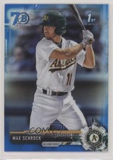 2017 Bowman Chrome Prospects Blue Refractor 70th Anniversary Max Schrock 0c6