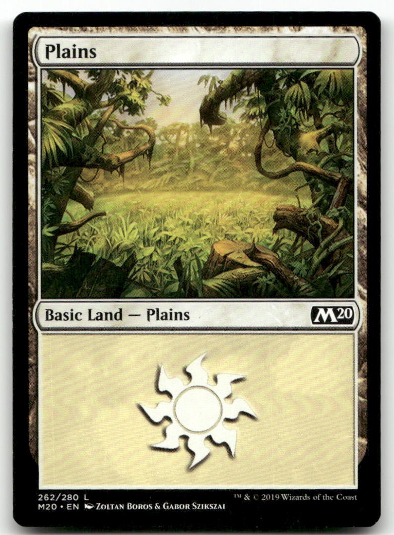Plains (262) #262 (LP) Core Set 2020 M20 Magic MTG