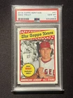 2018 TOPPS HERITAGE BASEBALL CARD #47 MIKE TROUT PSA 10 GEM MT ANGELS MVP