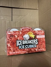 (6) ICE BREAKERS Ice Cubes Fruit Punch Sugar Free Gum, 40cnt Per, BB 10/25