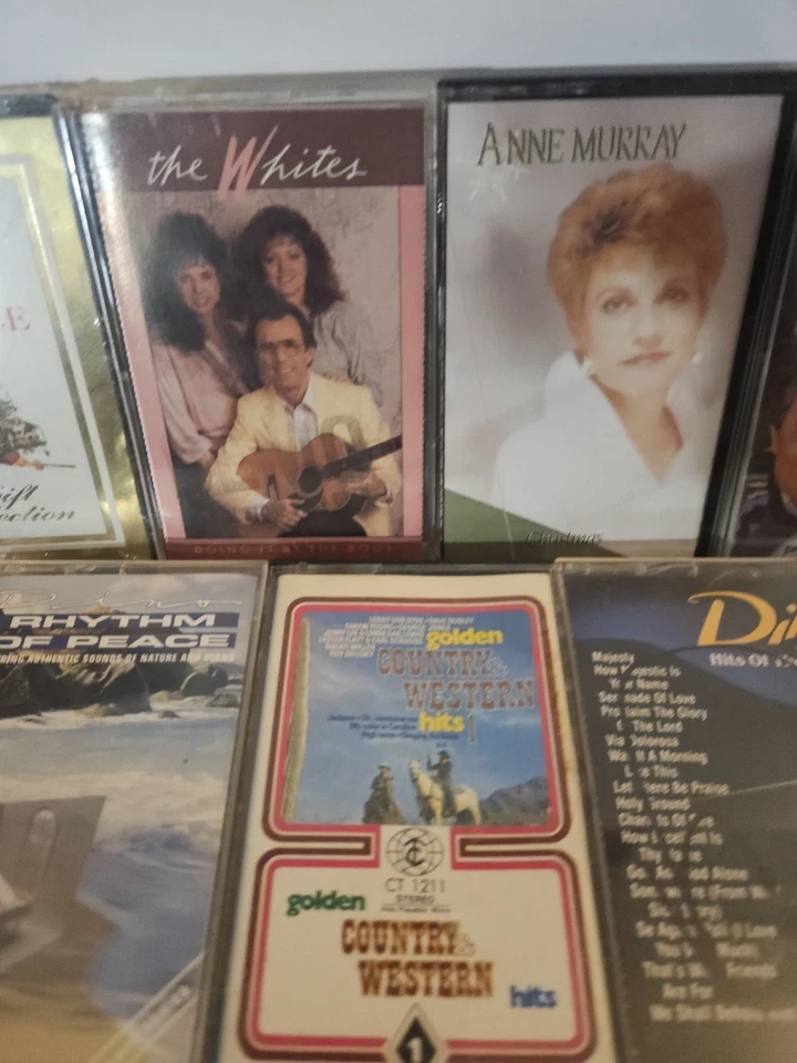 Casette Tape Lot Christian Country Neil Sedaka Nat King Cole New & Used Untested Foto 3 de 4