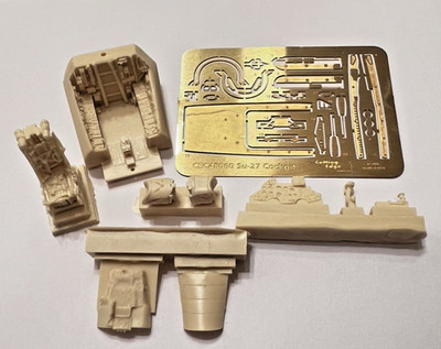 1/48 Su-27 FLANKER Cockpit by Cutting Edge # 48060. for Academy kit. bag no inst
