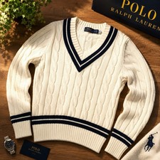 Polo Ralph Lauren Cable Knit Cricket Pullover...