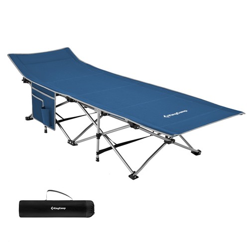 King Camp Portable Outdoor Camping Cot w/ Multi Layer Side Pocket (Open Box) - Picture 1 of 9