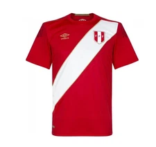 CAMISETA HOMBRE UMBRO ROJO PERU MUNDIAL ORIGINAL RUSIA 2018 / SIZE :  XL