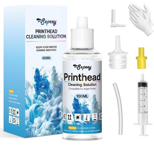 Printer Cleaning Kit for Epson, HP, Brother Inkjet Printer Head Clog ...