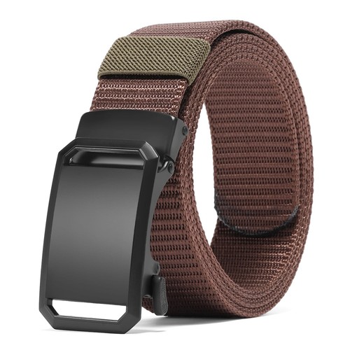 Ratchet Belts for Men - Mens Golf Belt 1 3/8" Nylon Web Belt with Automatic S...