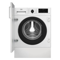 Beko WTIK84122F 8kg 1400prm Integrated Washing Machine - White/Black NEW